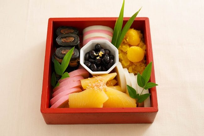 Một khay Ichi no Ju trong Osechi. Ảnh: Nadia