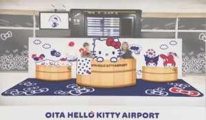Oita đổi tên sân bay tỉnh thành Hello Kitty để hút khách quốc tế