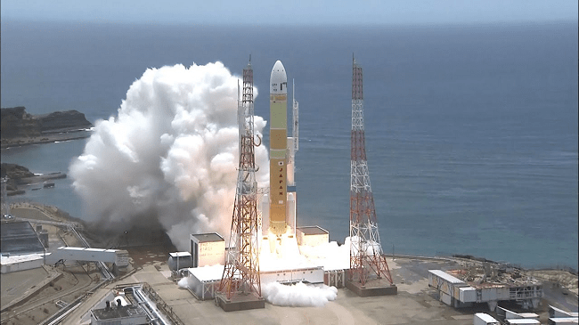 JAXA phóng tên lửa. Ảnh: skyticket