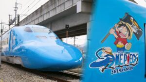 Lạc vào thế giới One Piece trên tàu shinkansen