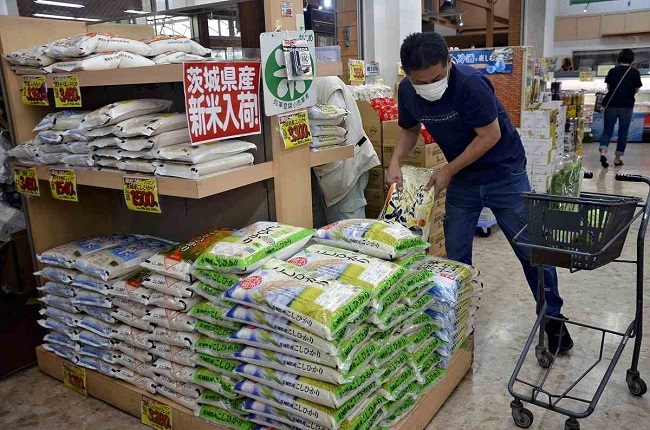 Giá gạo tại Nhật Bản tăng gấp đôi trong năm qua. Ảnh: Japan News