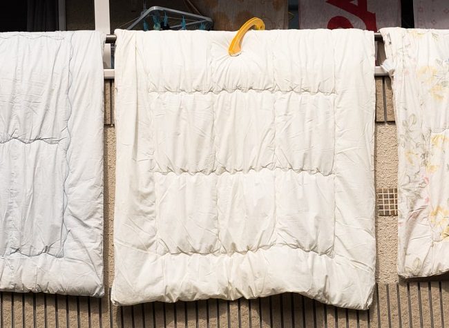 Nên phơi nệm futon, chăn dưới nắng thường xuyên. Ảnh: kajitaku