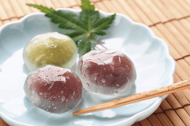 wagashi mùa hè - Mizu manjyu