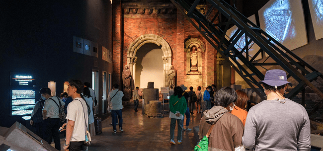 Khuôn viên bên trongBảo tàng Bom nguyên tử Nagasaki. Ảnh: nabmuseum