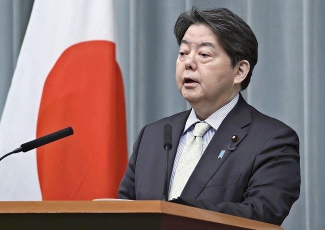Chánh văn phòng Nội các Nhật Bản Hayashi Yoshimasa. Ảnh: Yomiuri Shimbun