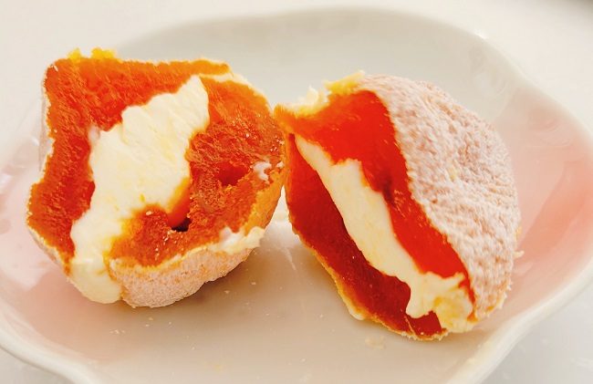 Món hồng Hoshigaki cùng phô mai kem