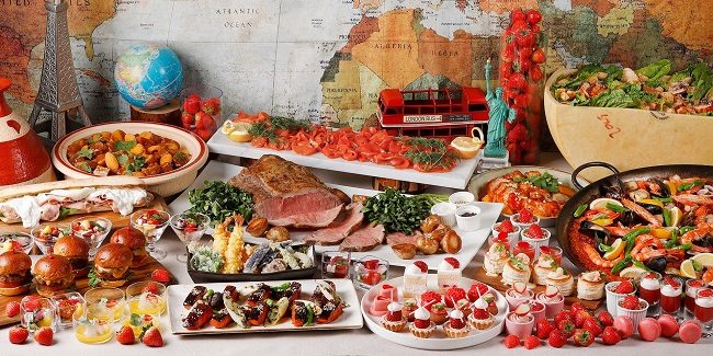 Một số món trong tiệc buffet Giáng sinh tại NA InterContinental Tokyo
