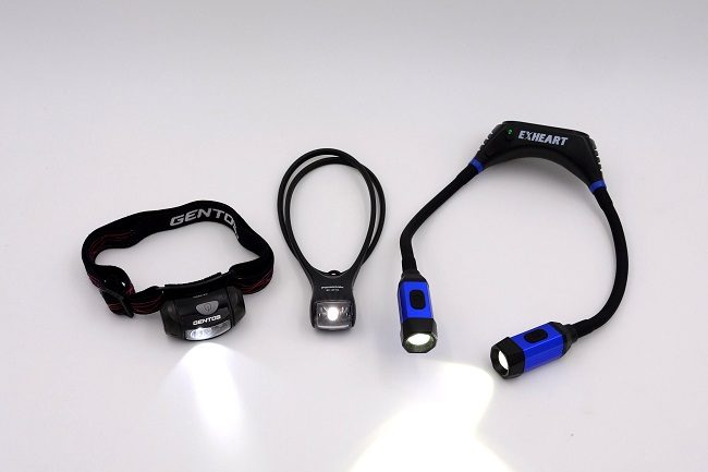 đèn pin đội đầu, đeo cổ - Cách ứng phó khi mất điện do động đất vào ban đêm