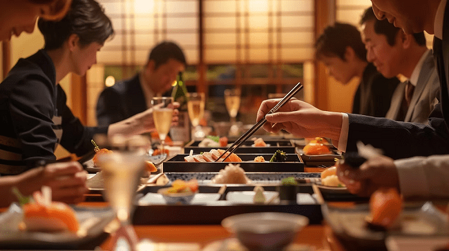 Bữa tối với đối tác là dịp kết nối kinh doanh hiệu quả tại Nhật