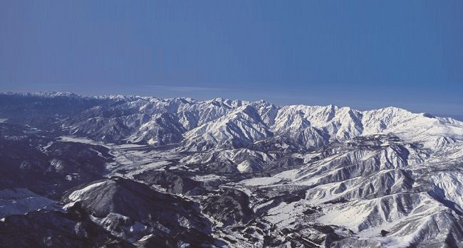 Thung lũng Hakuba với các ngọn núi thuộc dãy Alps