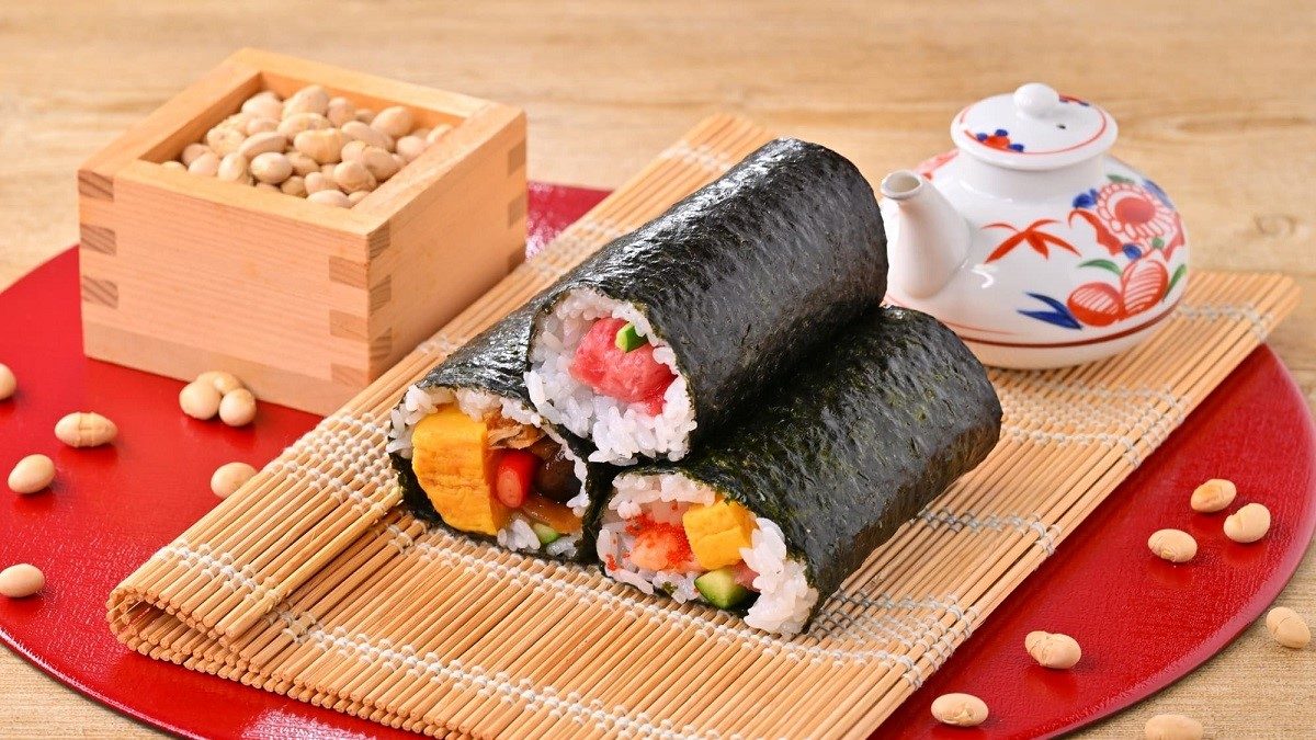 Ehomaki - sushi may mắn trong lễ hội Setsubun ném đậu đuổi quỷ