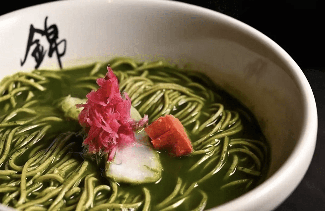 mì ramen matcha