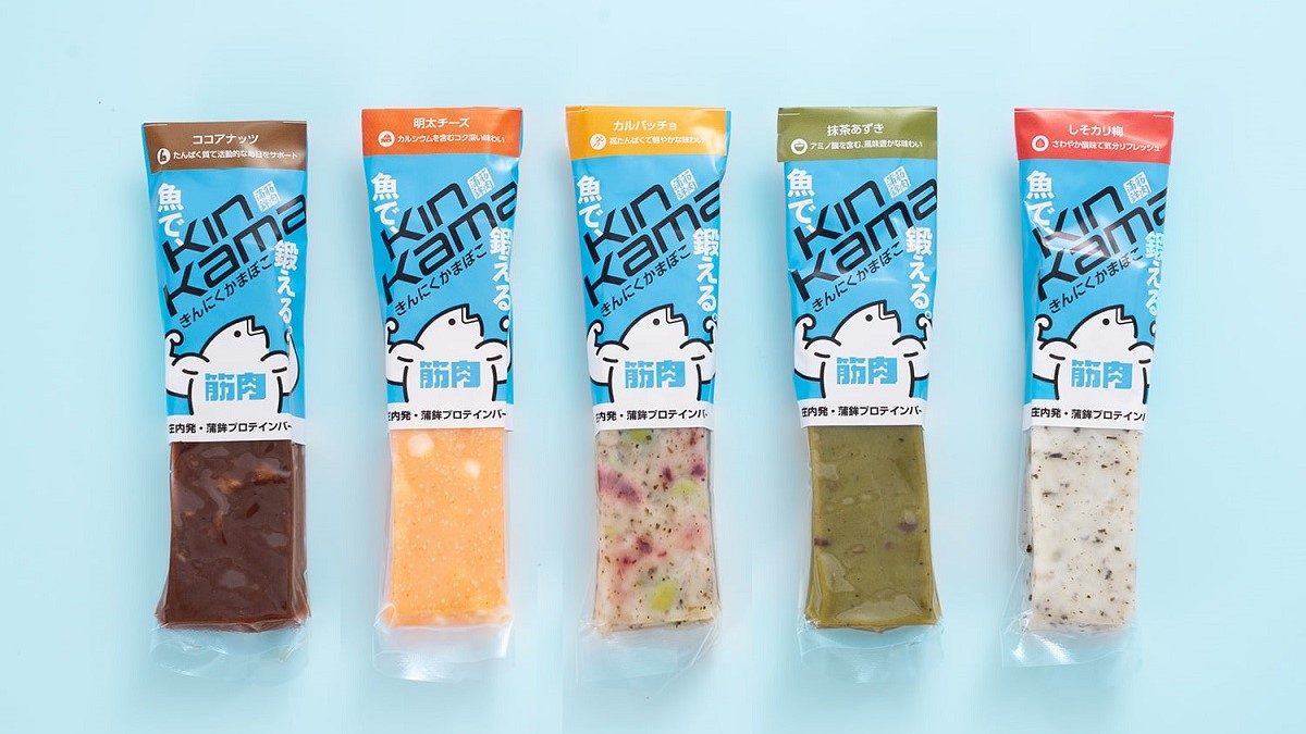 Học sinh Nhật thương mại hóa thanh protein tăng cơ làm từ chả cá - kinkama kamaboko
