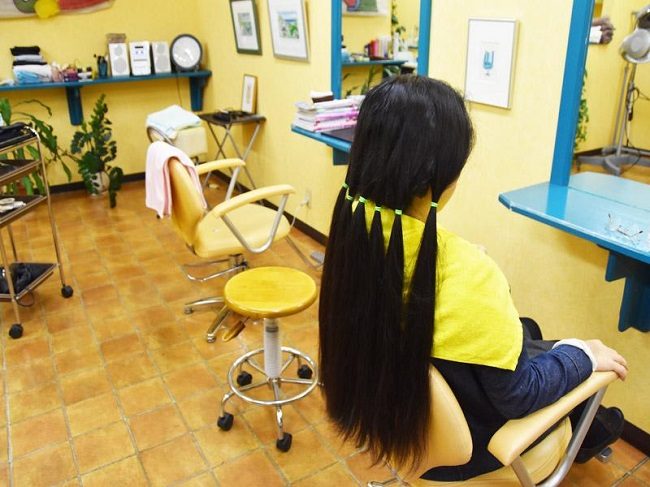 hiến tóc tại nhật bản