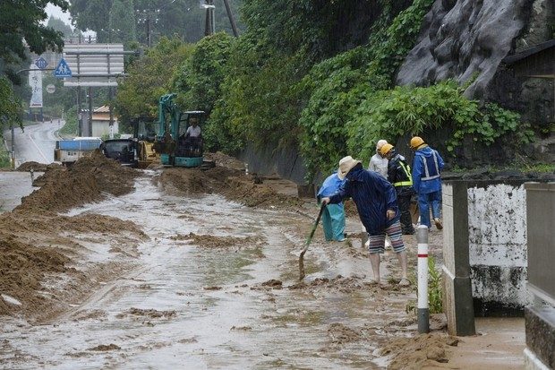 Một vụ sạt lở đất xảy ra ở Himi, tỉnh Toyama vào ngày 27/8/2026